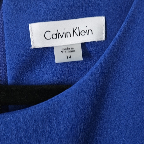 NWOT Elegant Blue Sleeveless Dress - Picture 5 of 6